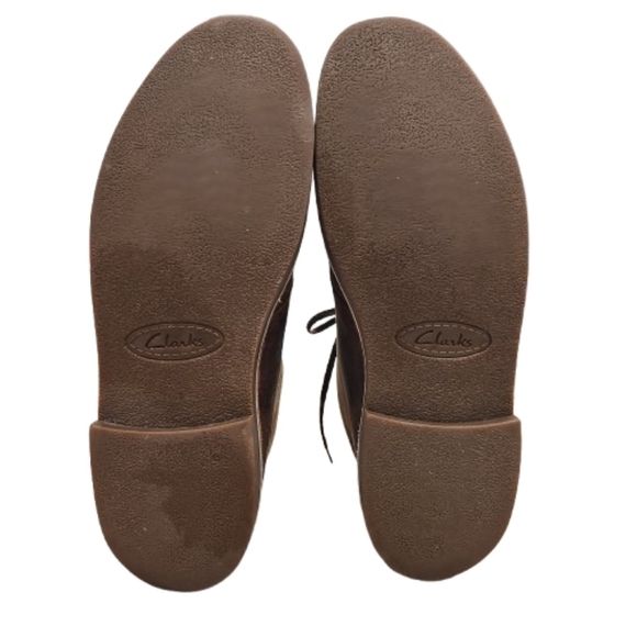 Clarks Bushacre 2 Beeswax Brown Leather Chukka Boots Men's US 11.5 - Picture 6 of 8